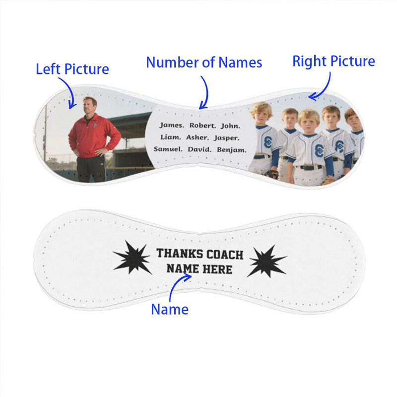 Personalisierter Baseball mit Teamfoto Dankeschön-Geschenk zum Schulanfang für Trainer