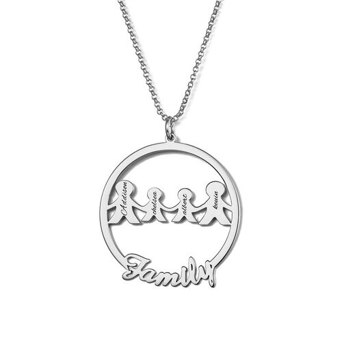 "We Are Family" Personalized Family Necklace