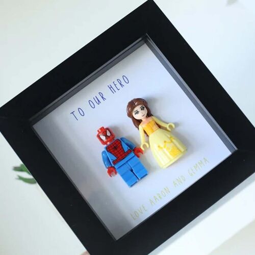 "To Our Hero" Male & Female Personalised Superhero Frame
