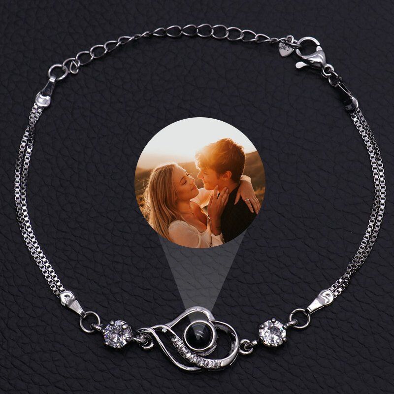 Personalized Photo Projection Bracelet-Sweet Heart