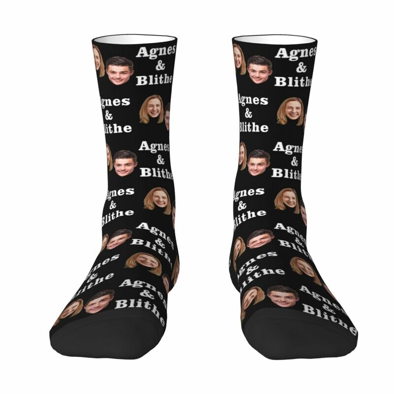 Personalized Face Socks Can be Added with Photos and Text as a Gift for Couples