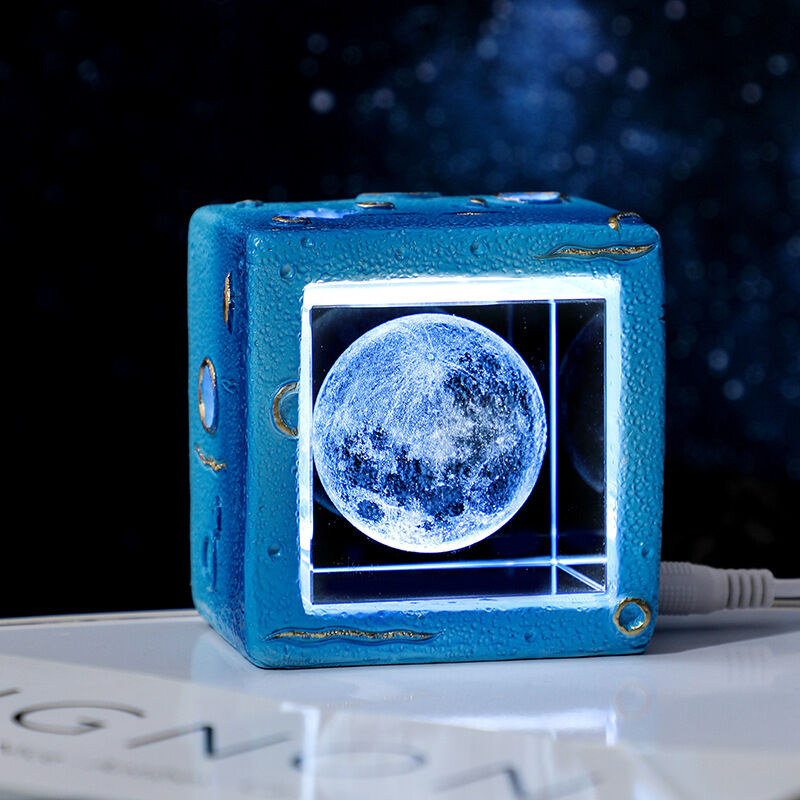 Galaxy Cube Crystal Night Light Perfect Gift for Your Love