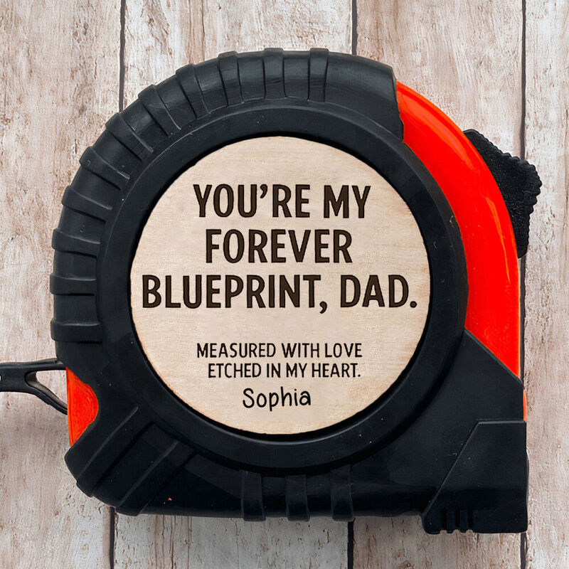 Personalized Tape Measure Customized Name Family Utility Tool Father's Day Gift for Dad