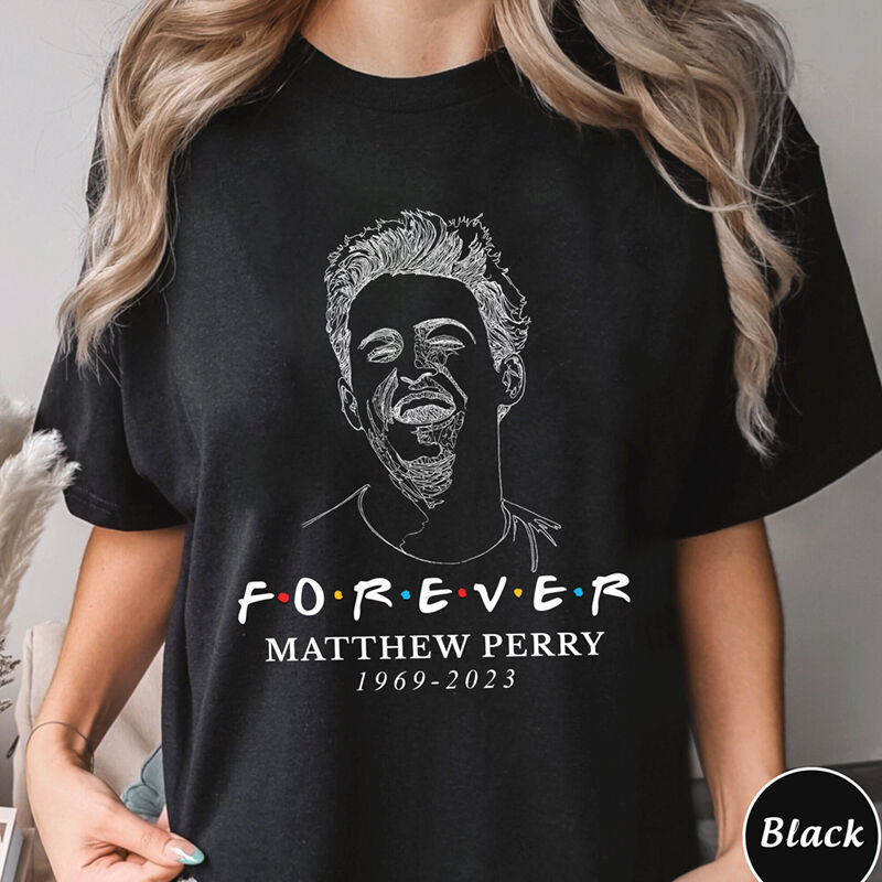 Personalized T-shirt Matthew Perry Rest In Peace Memorial Gift for Friends Lover