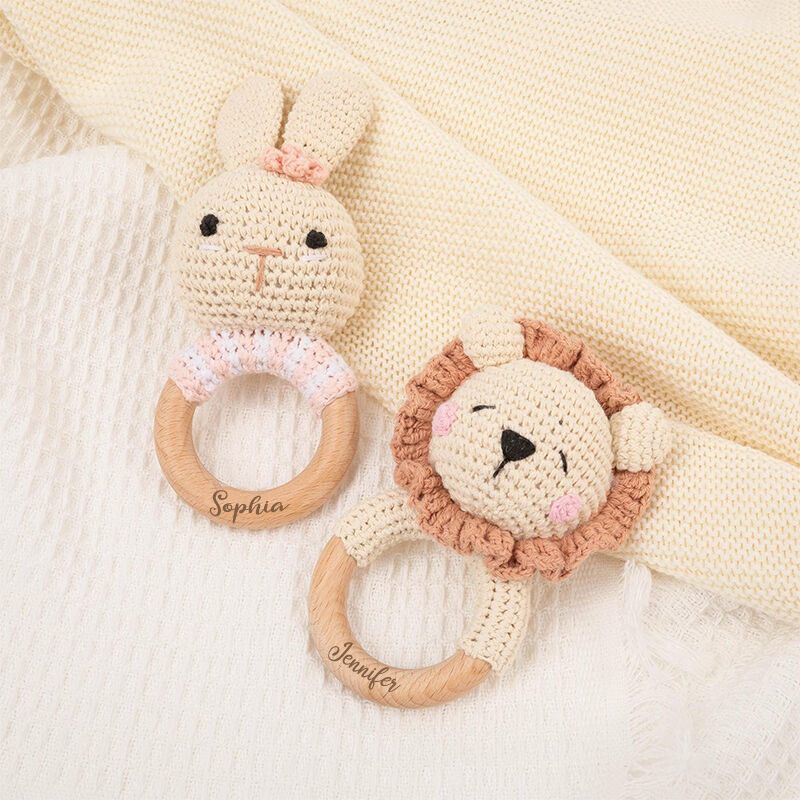 Personalized Baby Name Rattle Perfect Gift for Newborn
