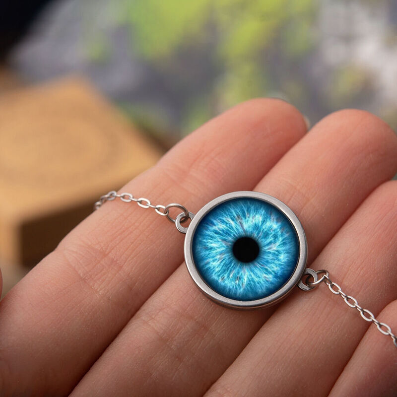 Gepersonaliseerde Iris Foto Armband met Gegraveerde Naam Sieraden Valentijnsdag Cadeau voor Vrouwen
