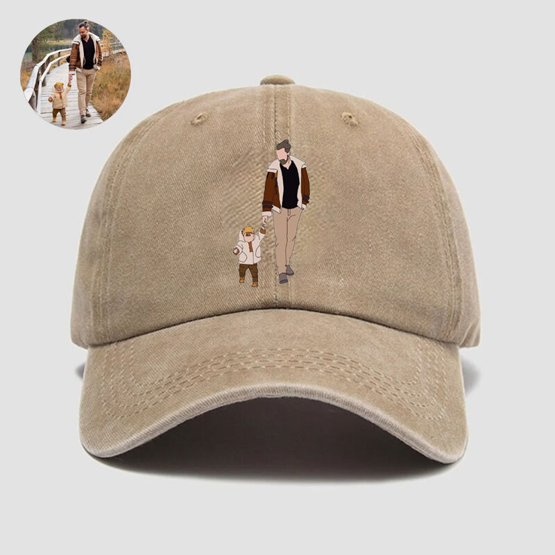 Sombrero Personalizado Color Personalizado Foto Diseño Regalo Perfecto para el Día del Padre