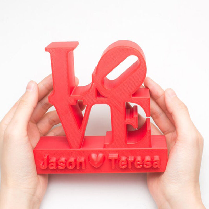 Personalized 3D Printed Love Sculpture Customized Name Gift For Couples