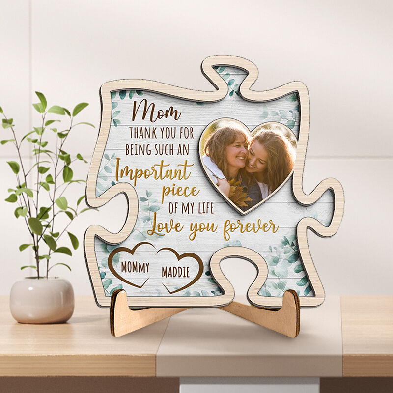 Personalized Photo Frame Thank You For Being Such An Important Piece Of My Life Unique Mother's Day Gift