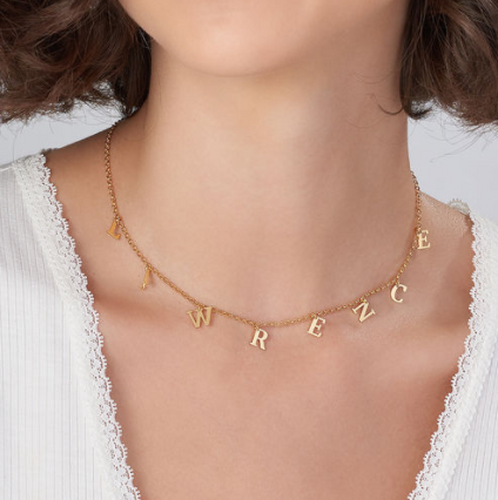 "Be Adventurers" Personalized Initial Necklace