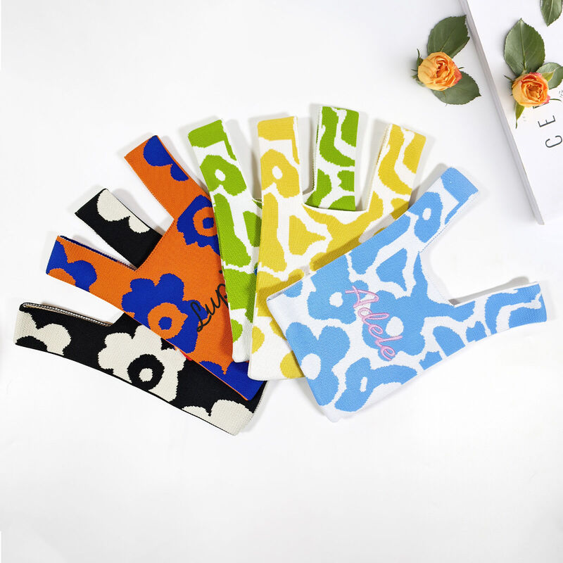 刺繍 名入れ ニットバック エゴバッグ トートバッグ オーダーメイド