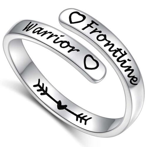 Customized Adjustable Inspiration Ring with Personalized Engravings