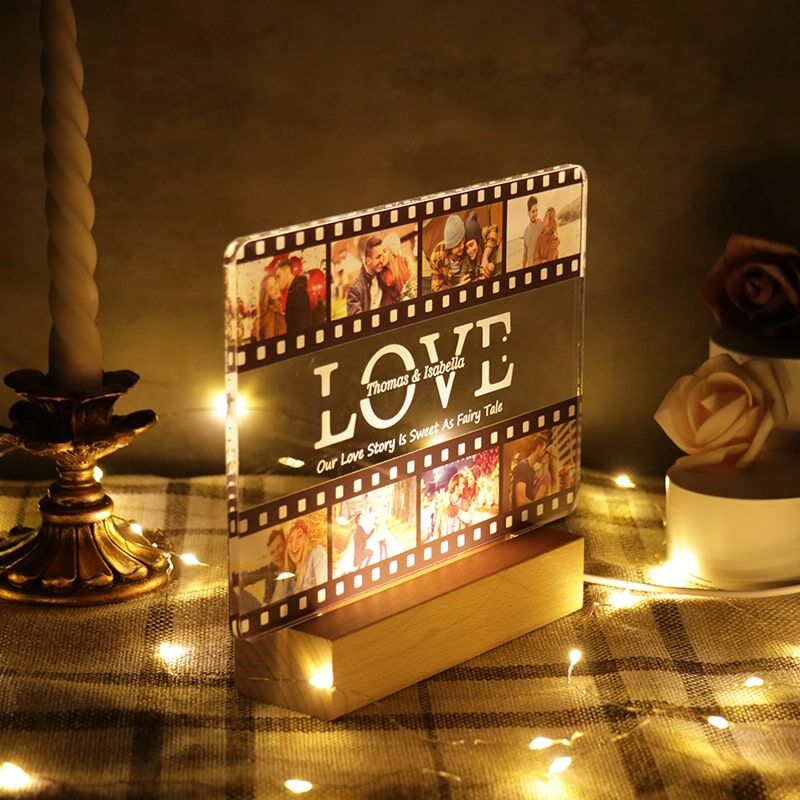Personalized Photo Acrylic Night Light - For Love