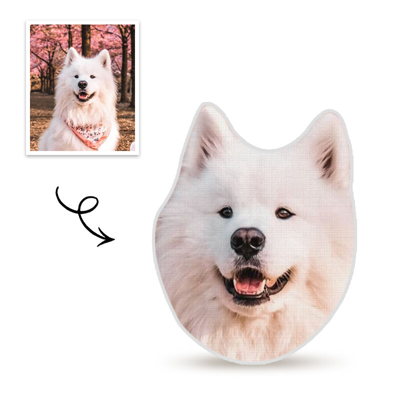 Custom Face Funny Dog Pillow 3D Portrait Pillow for Pet Friend