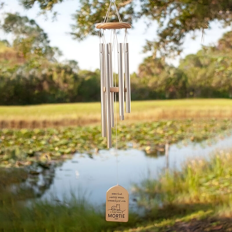 Custom Wind Chime Deeply Loved Completely Spoiled and Missed Beyond Words Pet Memorial Gift