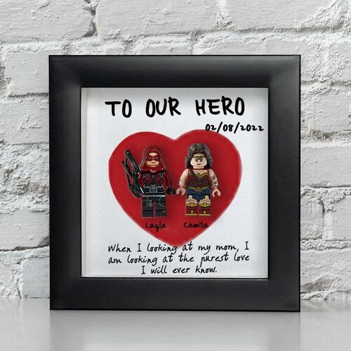 "To Our Hero" Personalised Superhero Frame