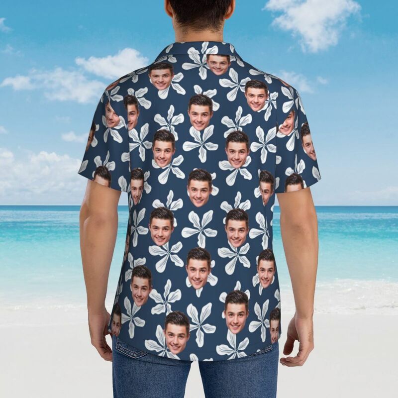 Camisa hawaiana personalizada Unisex Vacaciones de Verano Regalo para Hombre