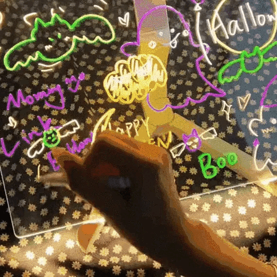 DIY Night Light Drawing Board Interesting Gift for Kids