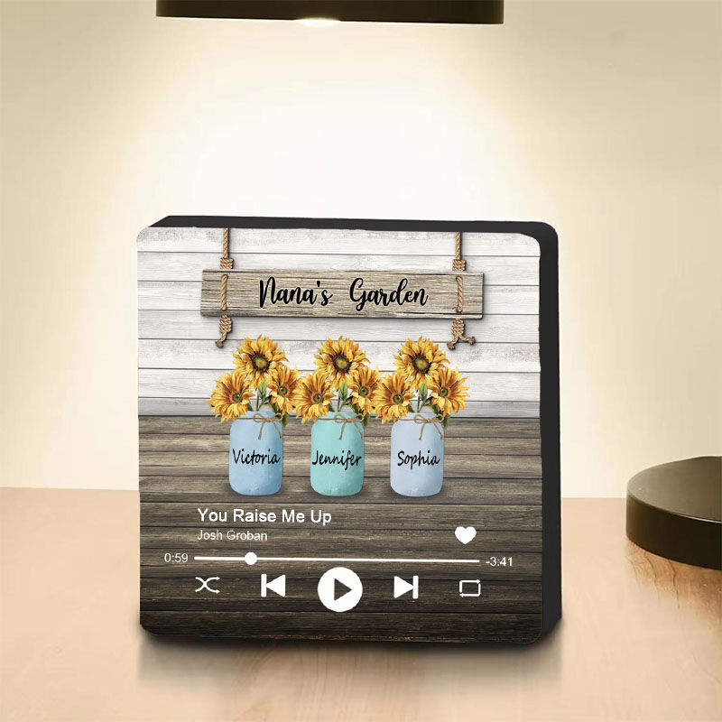 Aimant frigo personnalisé avec texte sur mesure pour la musique Cadeau pour la fête des mères