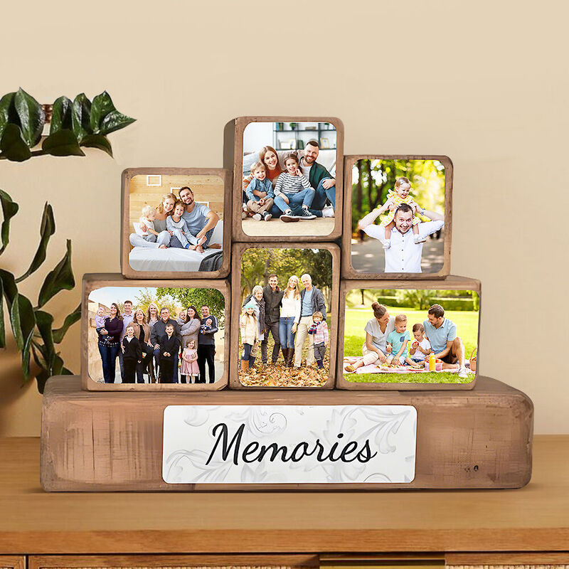 Cubo fotografico personalizzato Blocchi di costruzione Foto di famiglia personalizzate Regali caldi