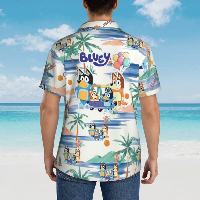 Customized Name Hawaiian Shirts Family Parent-Child Shirts Sisters Unisex for Mom and Dad