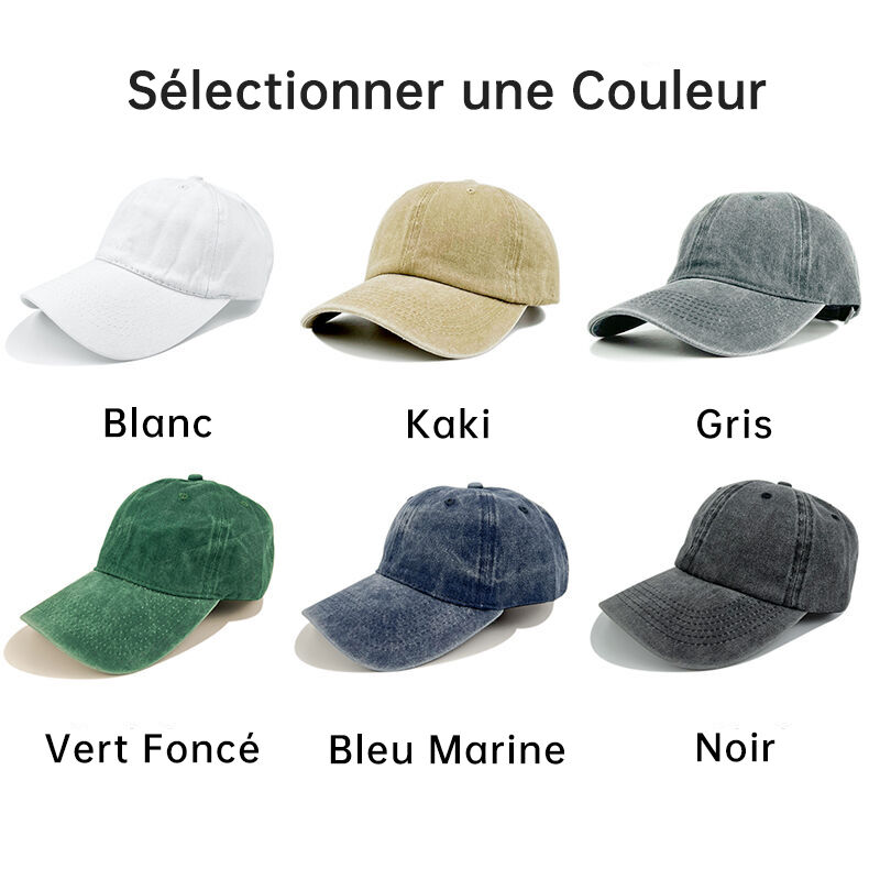 Casquette personnalisée avec motif aigle en vol et noms personnalisés cadeau créatif pour la famille pour le 4 juillet