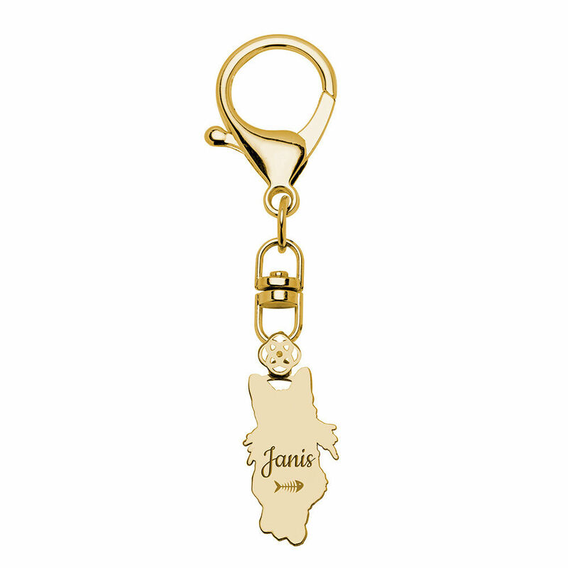 Personalized Photo Lettering Keychain Pet Gift