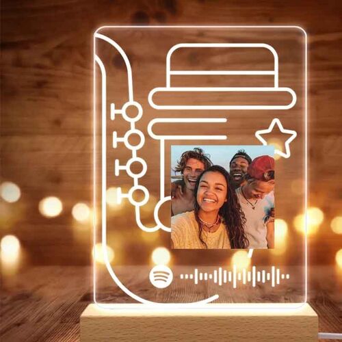 Custom Spotify Plaque Song and Photo Lamp -For Love