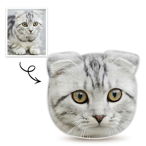 Custom Face Cat Pillow 3D Portrait Pillow for Cute Kids