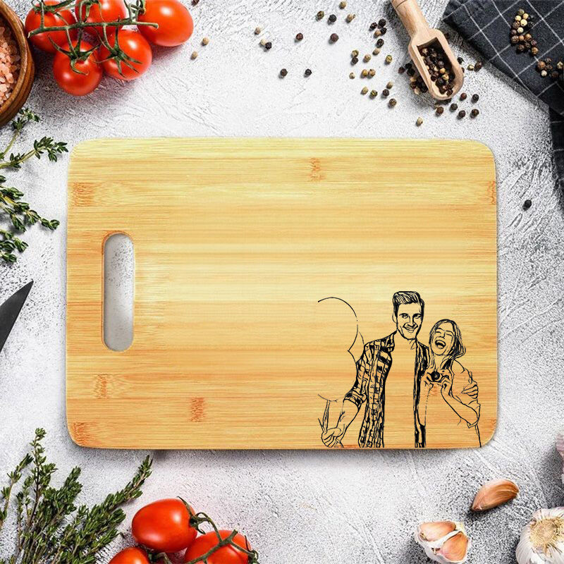 Personalized Picture Charcuterie Board Precious Valentine's Day Present