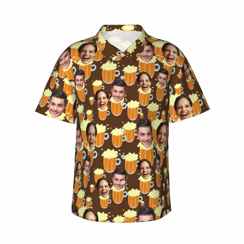 Personalized Hawaiian Shirts Unisex with Beer Prints as Great Gifts for Family