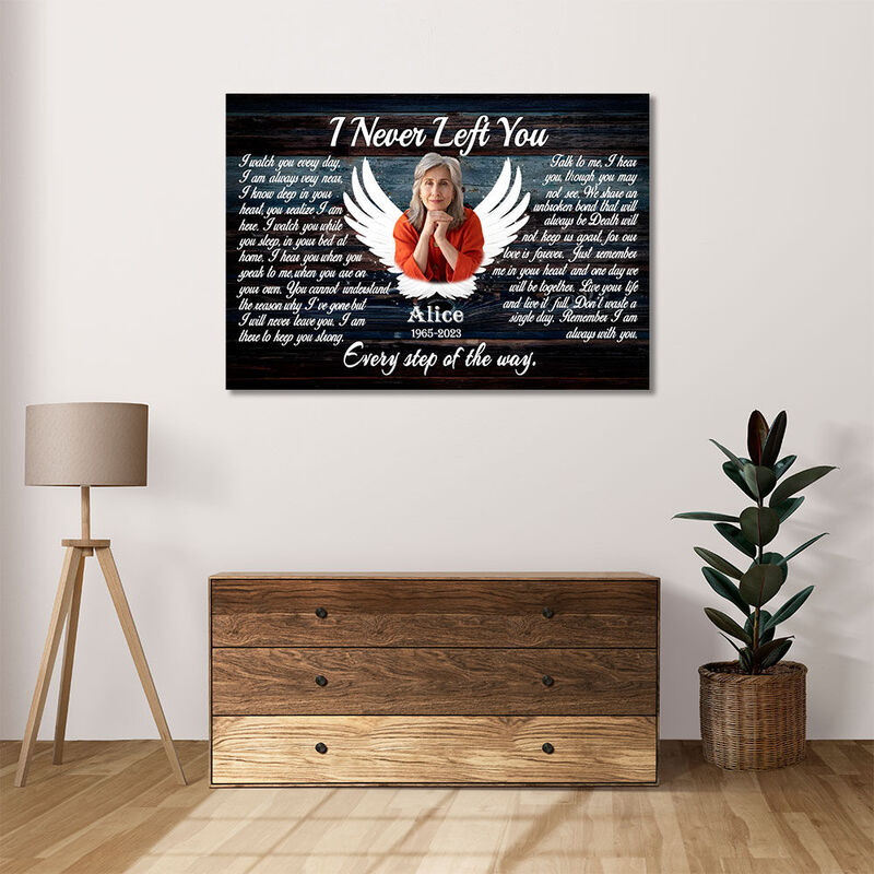 Personalisierte Leinwand Wandkunst mit Namen und Datum Erinnerungsgeschenk für die Familie
