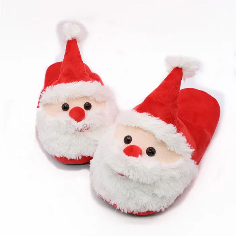 Santa-Claus-Baumwoll-Pantoffeln Innenraum Warme Süße Weihnachtsgeschenk für Kinder und Erwachsene