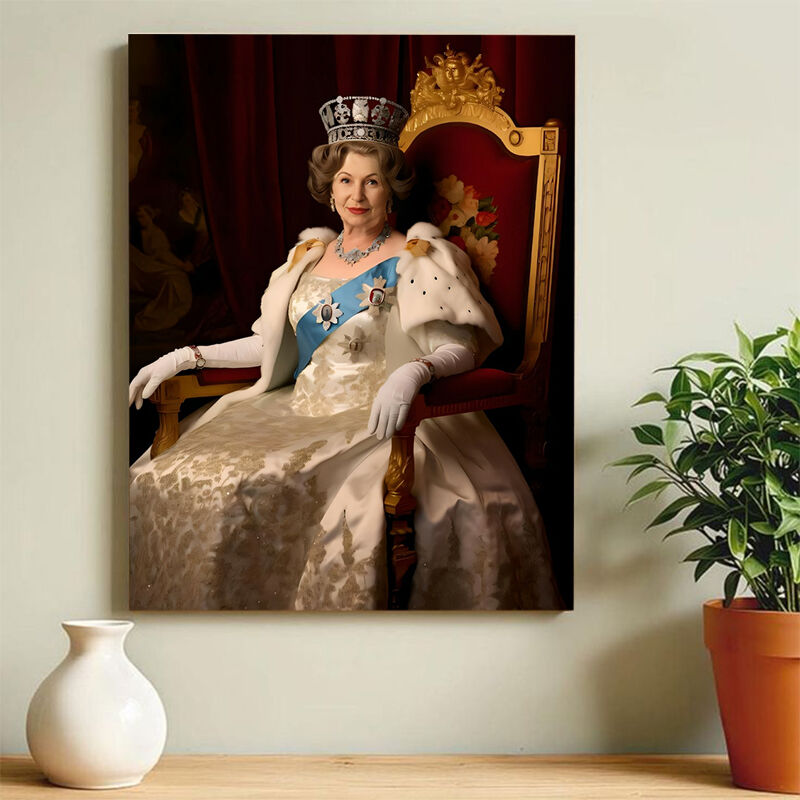Retratos personalizados con intercambio de caras personalizado. Maravilloso regalo para la abuela.