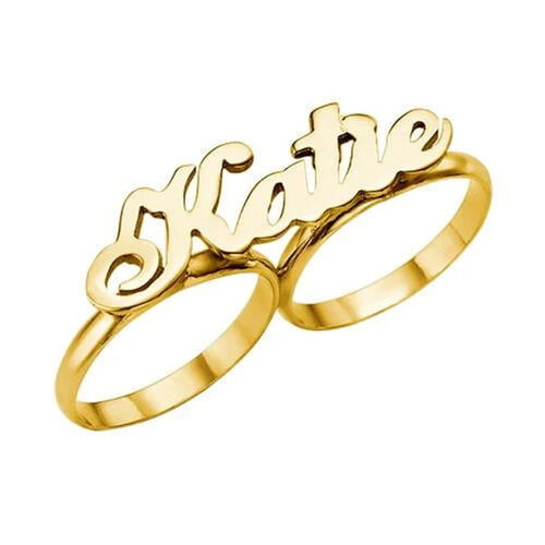 "Love In Heart" Personalized Name Ring