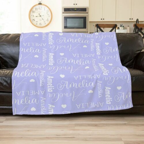 Personalized Blanket With Name Heartwarming Gift for Your Child