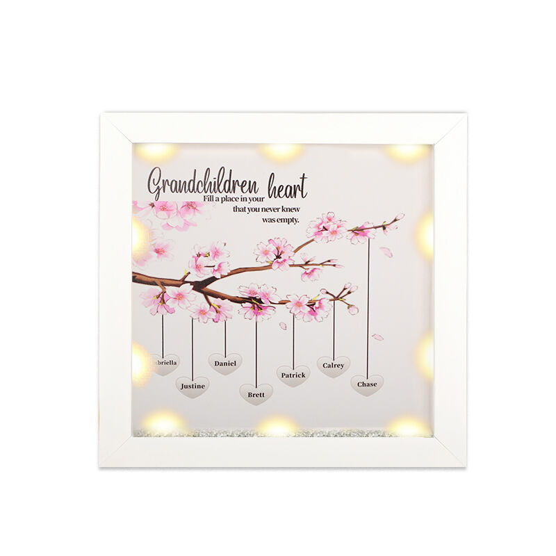 Personalized Light Up Family Tree Box Frame with Names Gift for Family