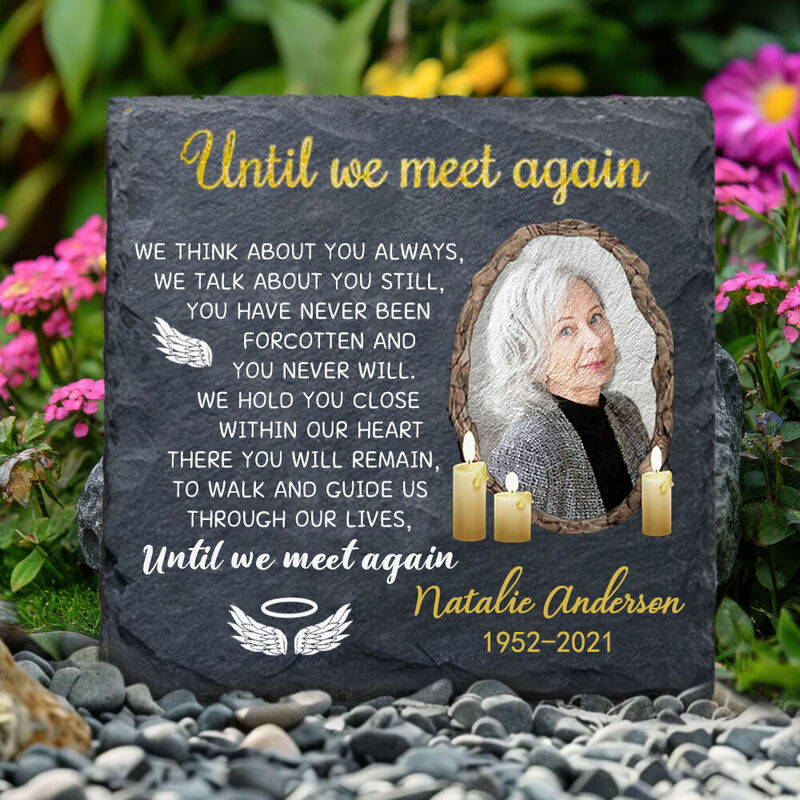 Personalized Memorial Stone Human Grave Marker Sympathy Gift for Grandma