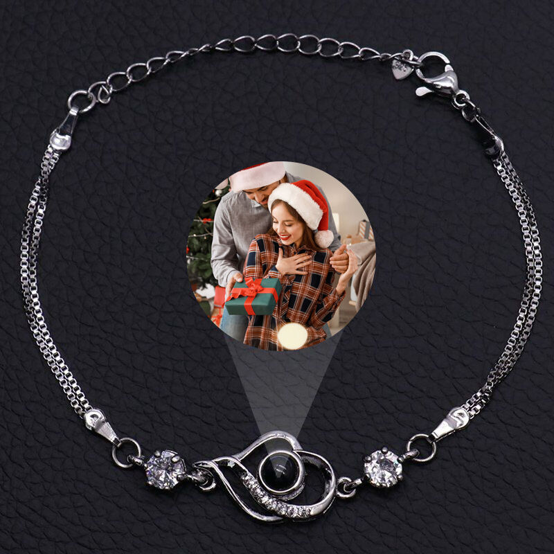 Personalized Photo Projection Bracelet-Sweet Heart