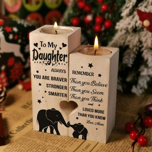 Handgemachter Kerzenständer Elefanten Muster Kerzenhalter Geschenk für Tochter