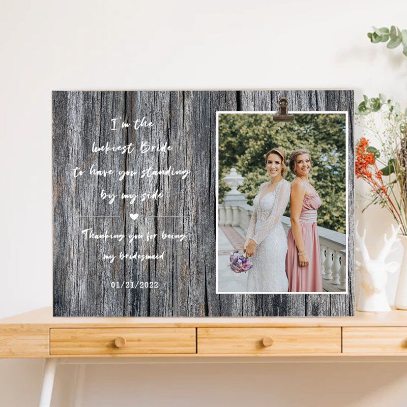 Personalized Wedding Photo Frame Party Picture Frame Gifts for Sister