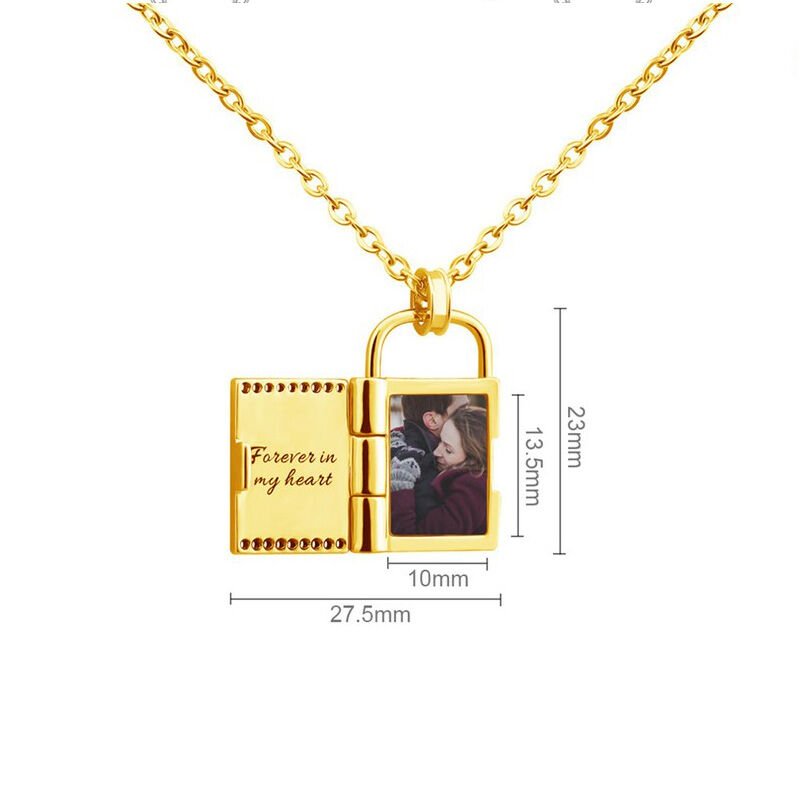 Collier personnalisé avec photo gravée Cadeau romantique pour la Saint Valentin pour les couples Cadeaux Romantiques Saint Valentin Mariage