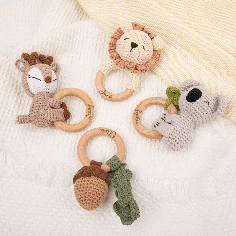 Personalized Baby Name Rattle Perfect Gift for Newborn