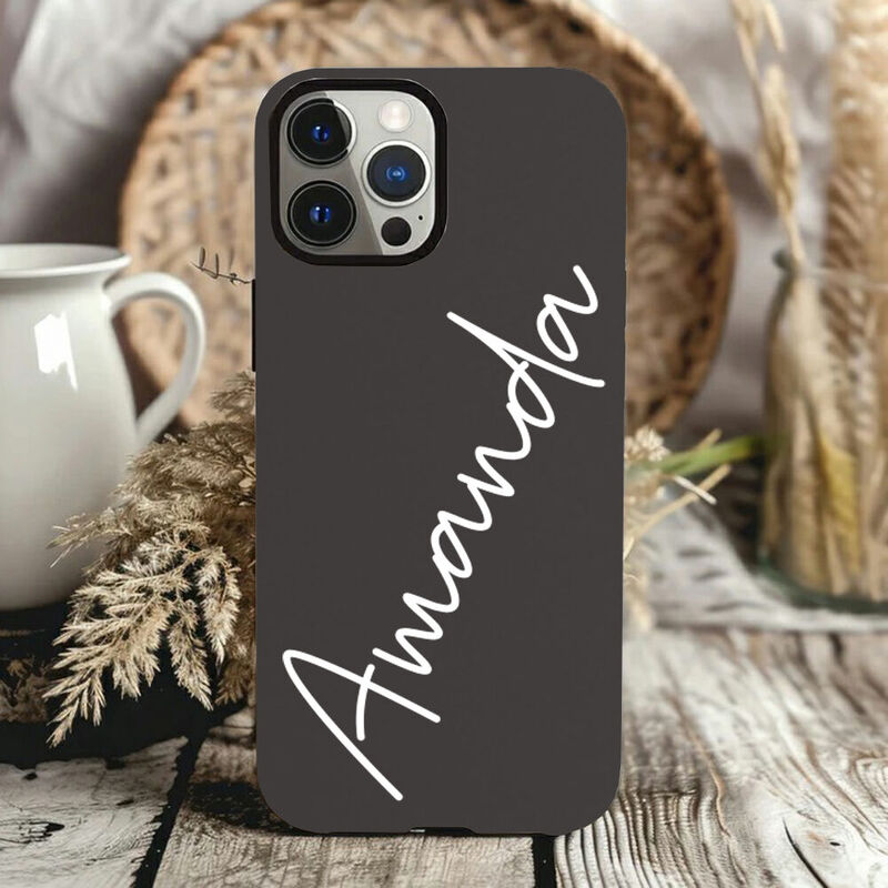 Personalisierte Handytasche mit individuellem Namen Einfaches und modisches Geschenk