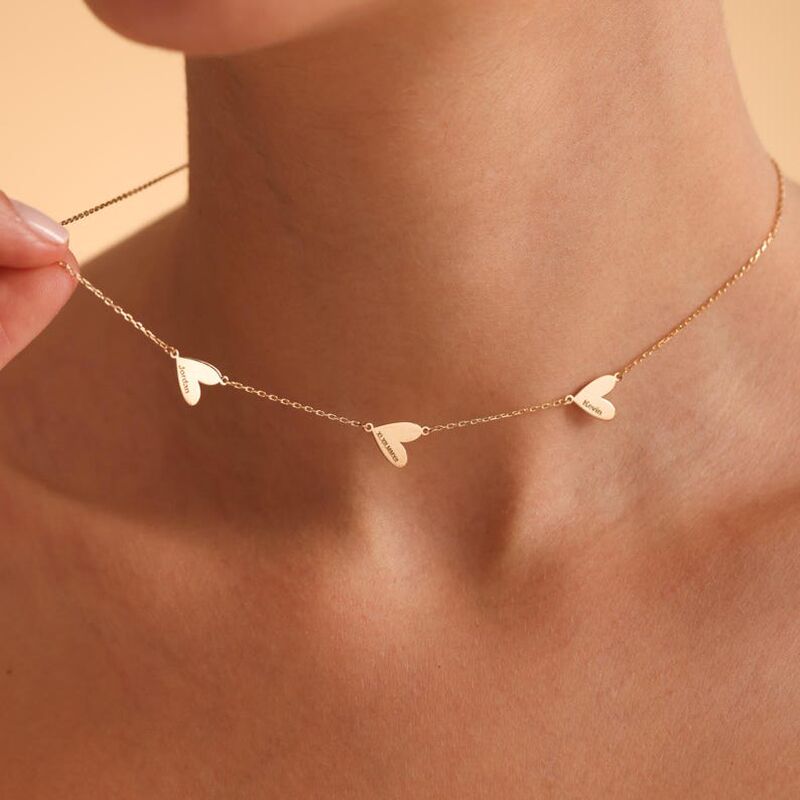 Collier personnalisé avec le prénom de l'enfant Cadeau de fête des mères