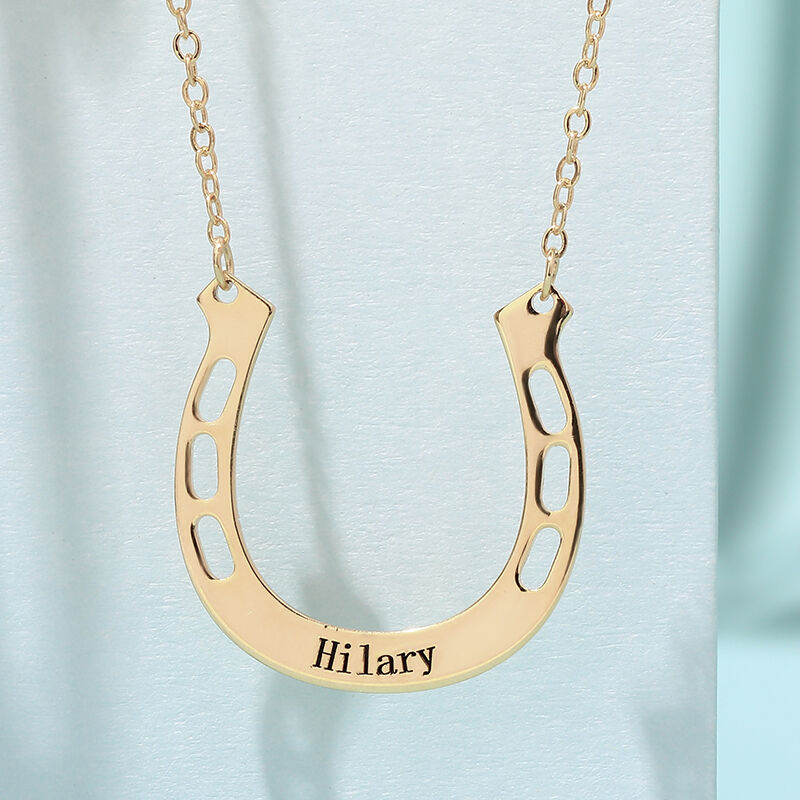 "Special You" Personalized Horseshoe Necklace