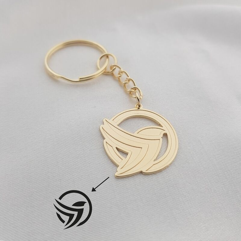 Personalized Metal Keychain With Customized Logo As A Special Gift