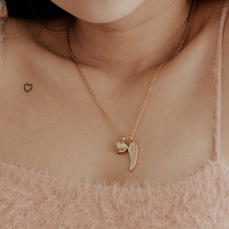 Collana con urna incisa a forma di cuore personalizzata, regalo commemorativo