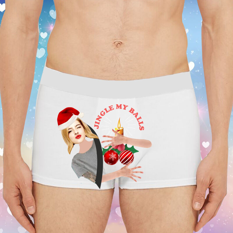 Personalisierte Bild Herrenunterwäsche Boxershorts Großes Geschenk für Weihnachten