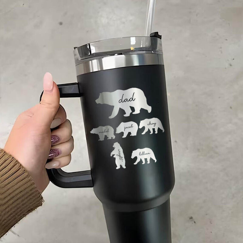 Personalisiertes Namen-Becher Mit Bärenmuster Süßes Geschenk for die Familie